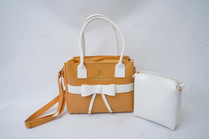 Women's PU Leather Plain Hand Bag Set - Louis Vuitton