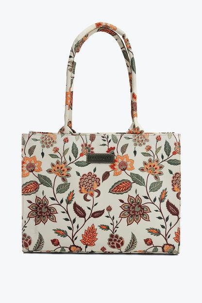 Stylish Women's Printed  Canvas Tote Bag - 1 Pc