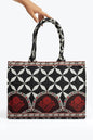 Stylish Women's Black Canvas Tote Bag - 1 Pc Printed Design