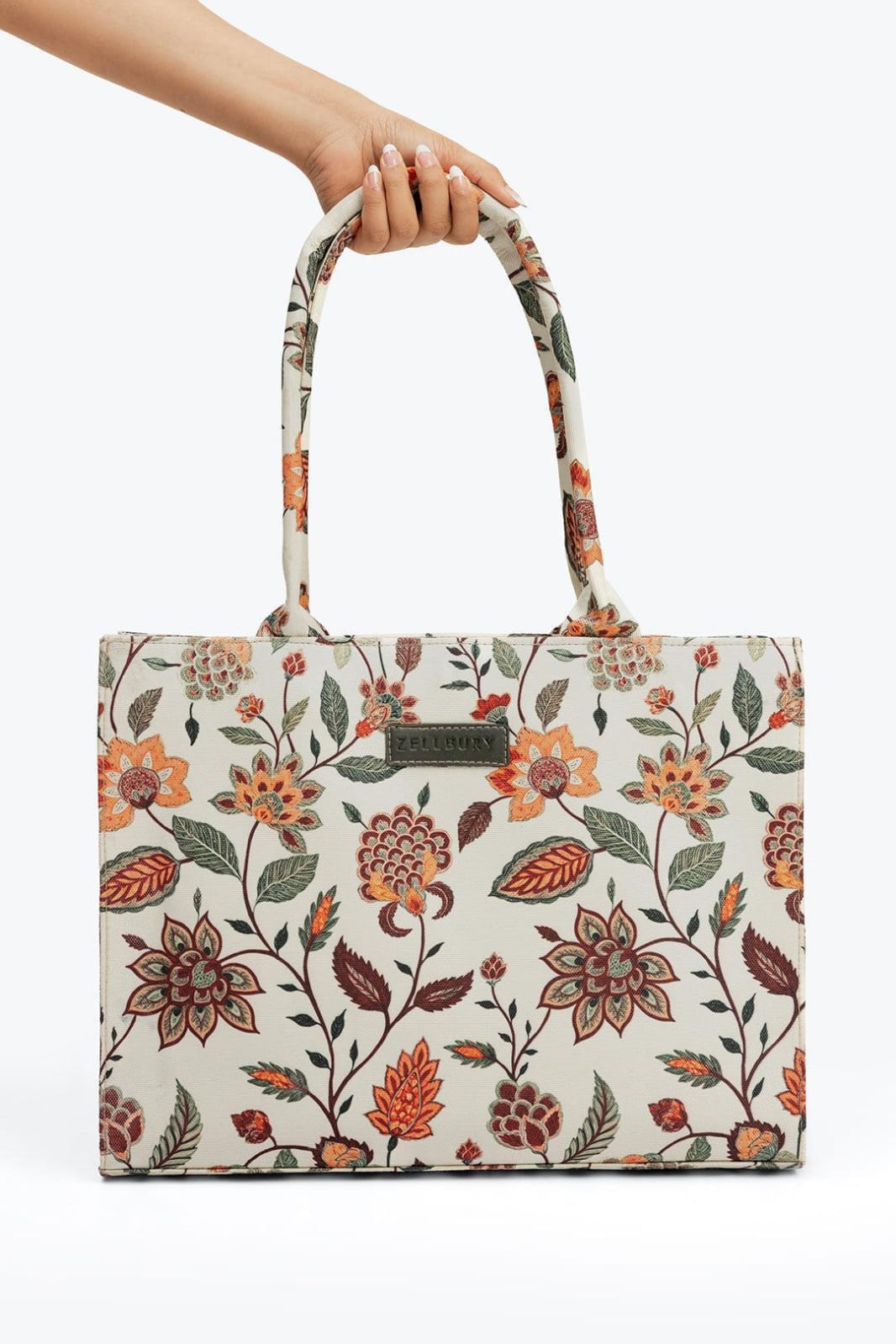 Stylish Women's Printed  Canvas Tote Bag - 1 Pc