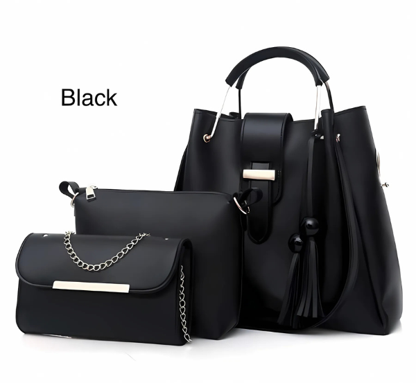 3pcs Set Soft Leather Hand Bag