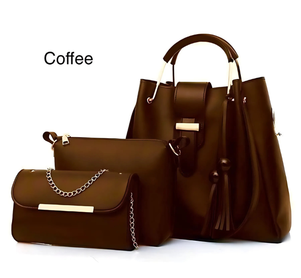 3pcs Set Soft Leather Hand Bag