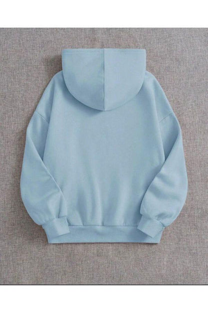 Premium Hoodie Fleece Hoodie For Men - Plain Blue Comfort