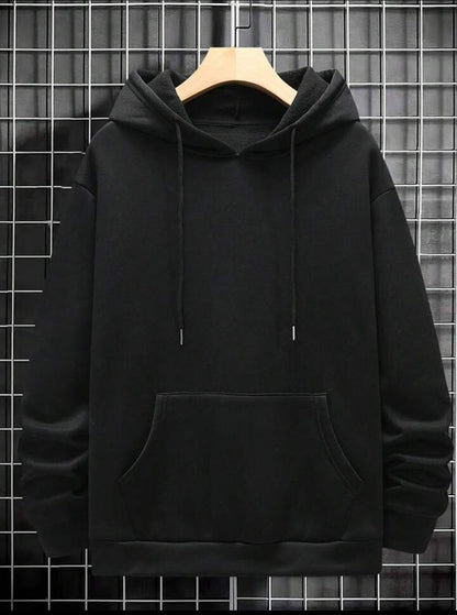 1 Pc Men's Fleece Plain Hoodie