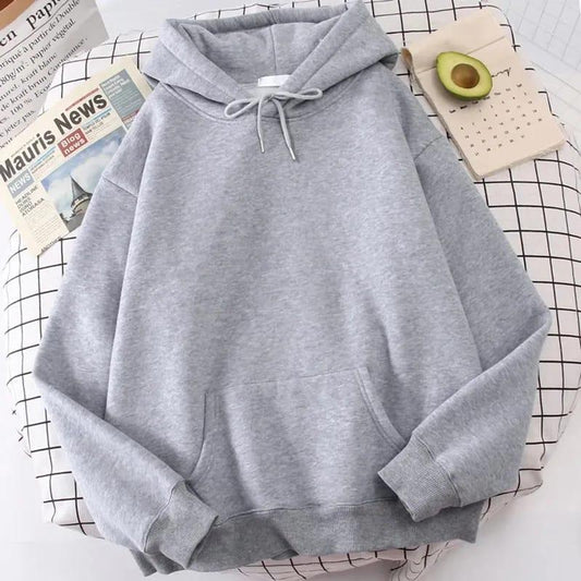 Comfortable Grey Fleece Hoodie For Men - Perfect Casual Wear