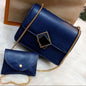 2 Pcs PU Leather Hand Bag With Long Golden Chain For Girls