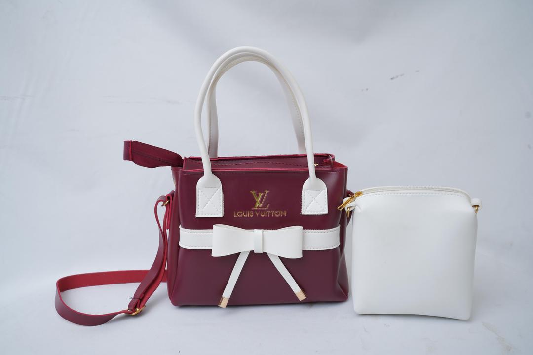 Women's PU Leather Plain Hand Bag Set - Louis Vuitton