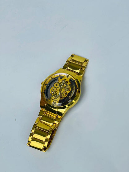 Men's Analogue Golden Stainless Steel Watch