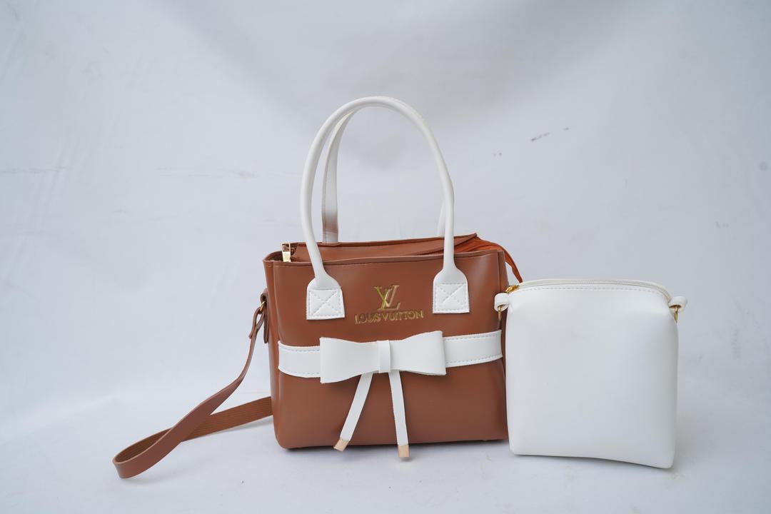 Women's PU Leather Plain Hand Bag Set - Louis Vuitton