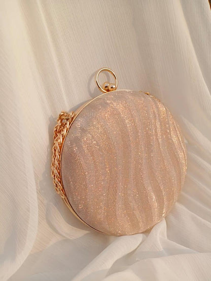 Bridal Metal Textured Fancy Clutch