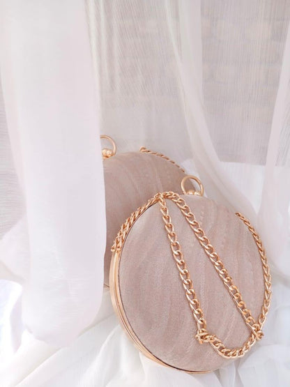 Bridal Metal Textured Fancy Clutch