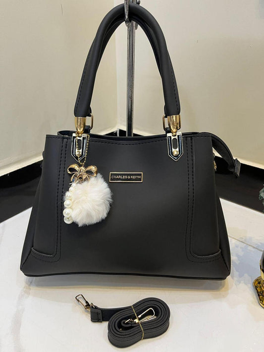 Women's PU Leather Plain Hand Bag