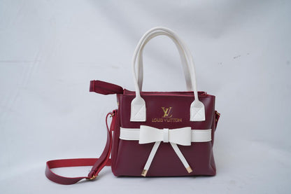 Women's PU Leather Plain Hand Bag Set - Louis Vuitton