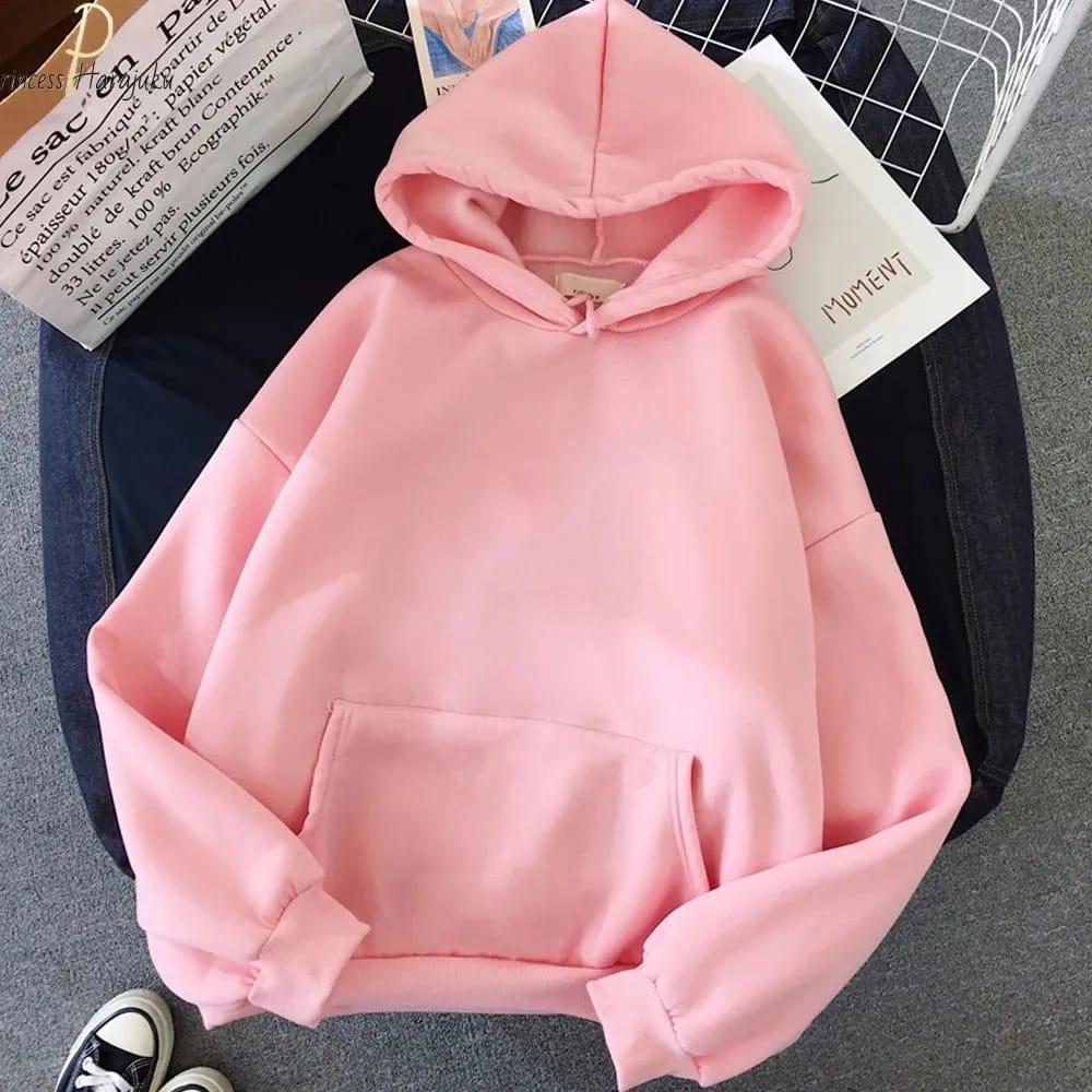 Cozy Pink Fleece Hoodie - Perfect for Every Casual Occasion