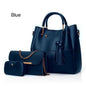 High Quality Synthetic Leather 3 Piece Hand Bag Set With Hand Clutch And Mini Wallet