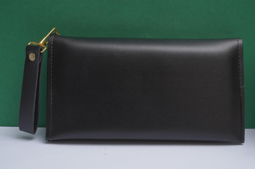 Women's PU Leather Plain Envelope Clutch