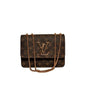 Chic Women's Brown PU Leather Printed Shoulder Bag Louis Vuitton