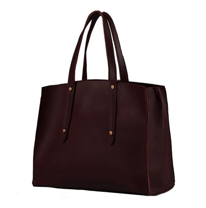 Women's PU Leather Plain Hand Bag