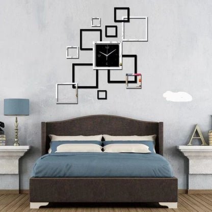 Black And Silver DIY Clock | Clock Wall