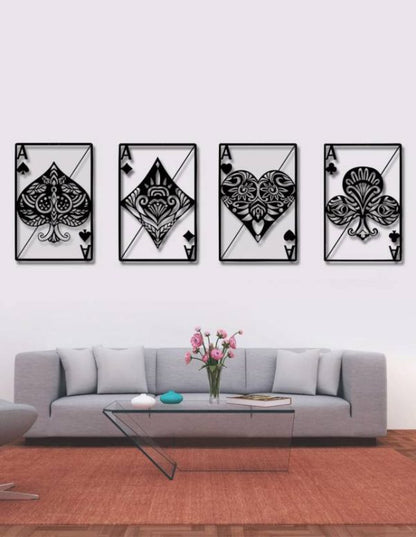 Card Game Home Decor Wooden Wall Art