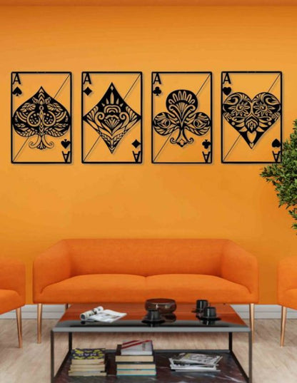 Card Game Home Decor Wooden Wall Art